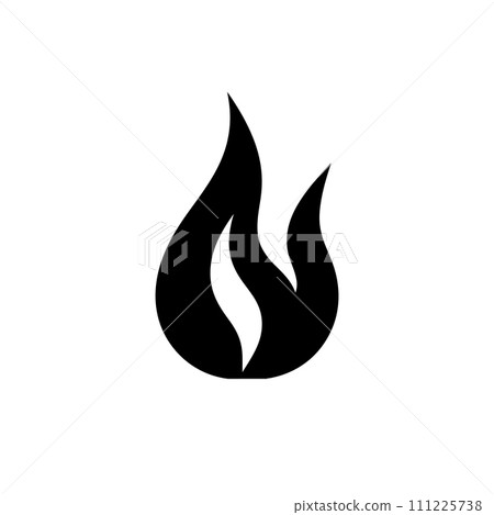 Flickering fury flame icon 111225738