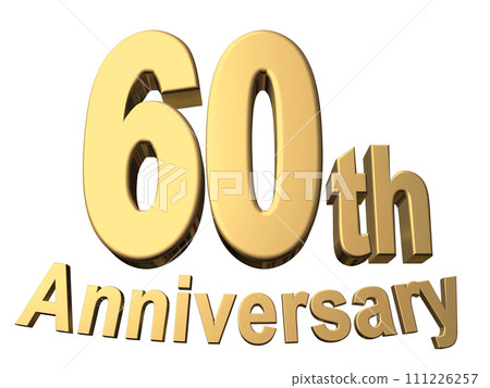 3DCG characters "60th Anniversary/60th Anniversary" Gold, Gold 3DCG characters "60th Anniversary/60th Anniversary" Gold, Gold 111226257