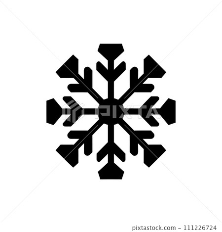 Snowy spectra snowflake icon 111226724