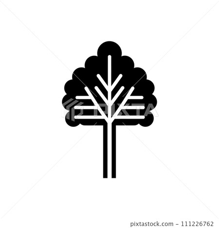 Hickory forest tree icon Hickory forest tree icon 111226762