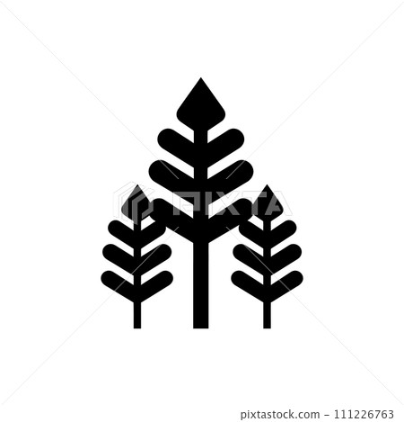 Hickory forest tree icon Hickory forest tree icon 111226763