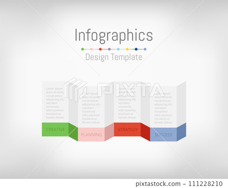 Infographic design elements for your business data with 4 options, parts, steps, timelines or processes. Vector Illustration. Infographic design elements for your business data with 4 options, parts, steps, timelines or processes. Vector Illustration. 111228210