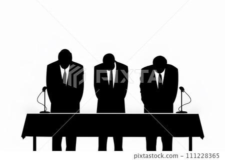 道歉記者會上人低頭 111228365