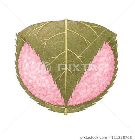 櫻花年糕的插圖 櫻花年糕的插圖 111228768