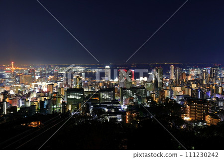[兵庫縣]從六甲山看到的神戶夜景 111230242