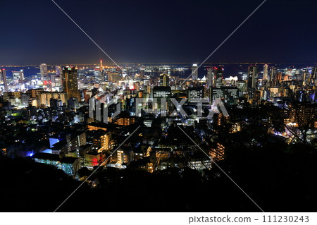 [Hyogo Prefecture] Night view of Kobe seen from Mt. Rokko 111230243