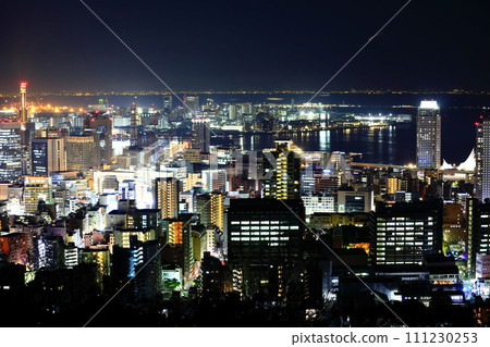 [Hyogo Prefecture] Night view of Kobe seen from Mt. Rokko 111230253