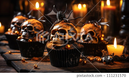 Eerie Halloween sweets, spine-chilling treats for a scary Eerie Halloween sweets, spine-chilling treats for a scary 111231570
