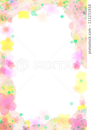 colorful spring flowers frame colorful spring flowers frame 111231916