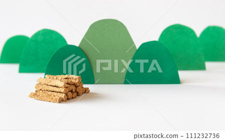 Mountain forest, country life, wood 111232736