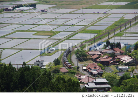 Yamaguchi Line Funahirayama overlooking DL Yamaguchi DE10 series Yamaguchi Line Funahirayama overlooking DL Yamaguchi DE10 series 111233222