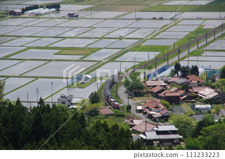 Yamaguchi Line Funahirayama overlooking DL Yamaguchi DE10 series Yamaguchi Line Funahirayama overlooking DL Yamaguchi DE10 series 111233223