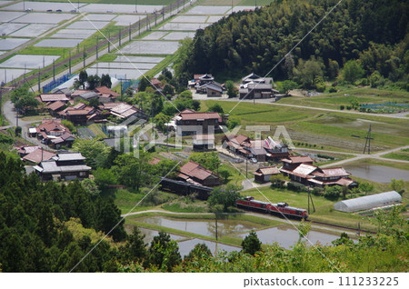 山口線船平山俯瞰DL山口DE10系列 111233225