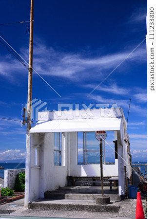 Hayama Manase bus stop near the seaside Hayama Manase bus stop near the seaside 111233800