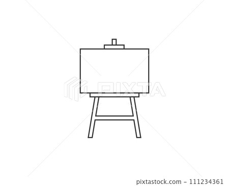 Easel, canvas icon. Vector illustration. Easel, canvas icon. Vector illustration. 111234361