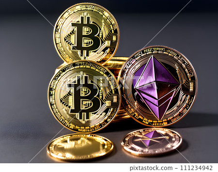 Ethereum: Hightech finance with cryptocurrency. 111234942