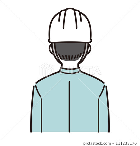 一名工人回頭看的插圖 111235170