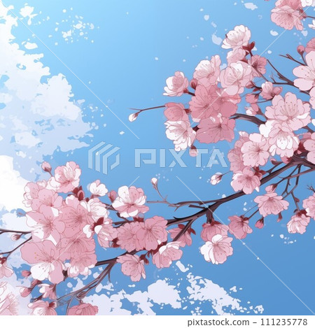 [AI圖像]櫻花櫻花繪畫風格 111235778