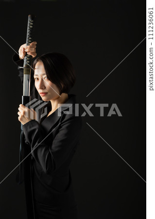 business woman sword cutlery business woman sword cutlery 111236061