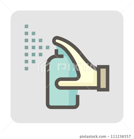 Paint and repair service vector icon design, 48x48 pixel perfectand editable stroke. 111236557