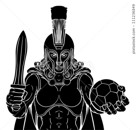 Spartan Trojan Gladiator Soccer Warrior Woman Spartan Trojan Gladiator Soccer Warrior Woman 111236849