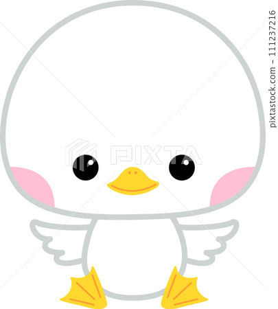 幼兒可愛的鴨子人物插畫 幼兒可愛的鴨子人物插畫 111237216
