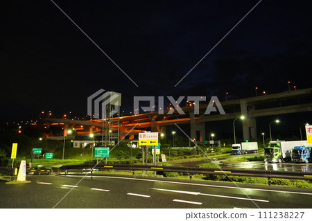 Seto Ohashi Bridge seen from Yoshima Parking Area 111238227