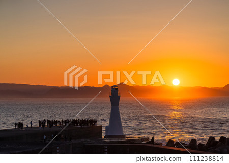 [Shizuoka Prefecture] Tagonoura's first sunrise/Shizuoka Prefecture's first sunrise spot 111238814