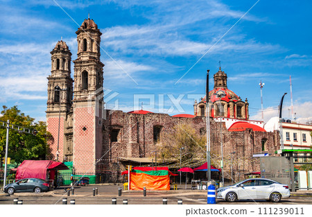 San Hipolito Church in Paseo de la Reforma, historic center of Mexico City San Hipolito Church in Paseo de la Reforma, historic center of Mexico City 111239011