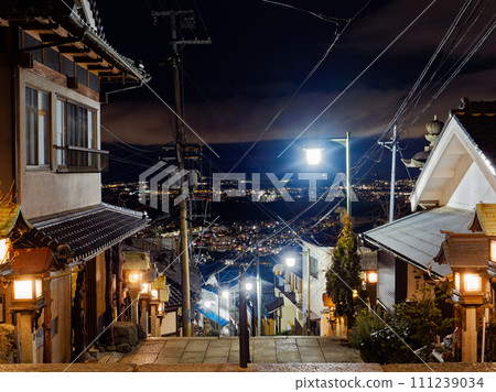 [奈良縣生駒市/寶山寺參道]從參道上欣賞生駒/奈良的夜景 111239034