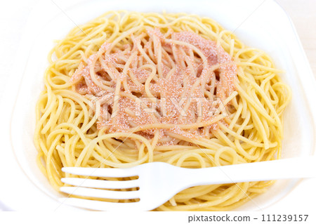 Delicious mentaiko spaghetti 111239157