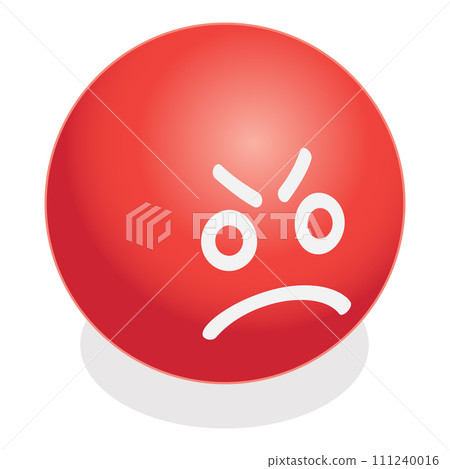 3D Isometric Flat Vector Illustration of Basic Emotions. Item 7 111240016