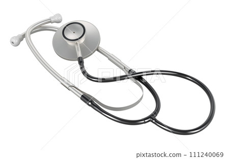 Stethoscope, phonendoscope. 3D rendering 111240069
