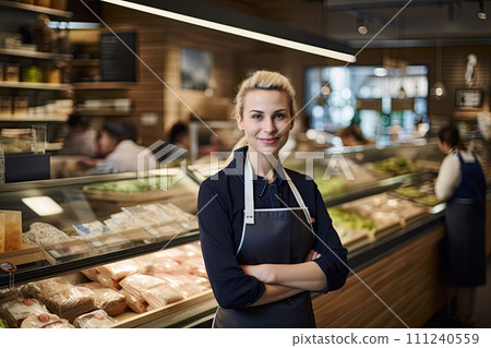 Woman Seller, Generative AI Woman Seller, Generative AI 111240559