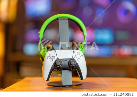 game controller and headset 111240891