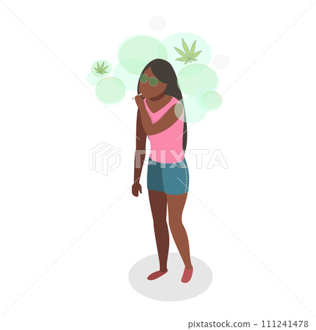 3D Isometric Flat Vector Illustration of Teenage Drug Problems. Item 3 3D Isometric Flat Vector Illustration of Teenage Drug Problems. Item 3 111241478