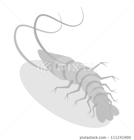 3D Isometric Flat Vector Set of Varieties Of Plankton. Item 6 111241900