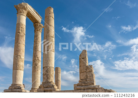The Roman Temple of Hercules at the Amman Citadel Jordan. Horizontal. The Roman Temple of Hercules at the Amman Citadel Jordan. Horizontal. 111243216