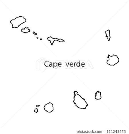 Cape verde map icon Cape verde map icon 111243253