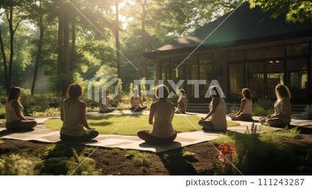 Serene Garden Yoga Session 111243287