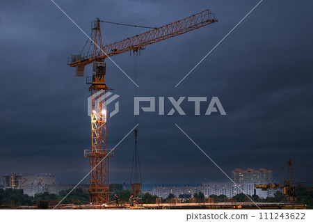Construction of modern high-rise residential buildings 111243622