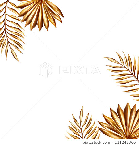 Watercolor golden postcard with date palm branch illustration isolated on background. Botanical frame, template, wedding and Ramadan Kareem or Eid Al Adha 2024 hand drawn decor. For designers, prints, Watercolor golden postcard with date palm branch illustration isolated on background. Botanical frame, template, wedding and Ramadan Kareem or Eid Al Adha 2024 hand drawn decor. For designers, prints, 111245360