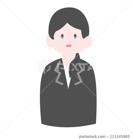彩色正面對著的女上班族ver2 彩色正面對著的女上班族ver2 111245865