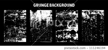 Grunge overlay texture. Old dirty concrete background with cracks and scratches. Distressed grainy surface. Vintage urban backdrop. Scraped and stained design element. Vector illustration Grunge overlay texture. Old dirty concrete background with cracks and scratches. Distressed grainy surface. Vintage urban backdrop. Scraped and stained design element. Vector illustration 111246194