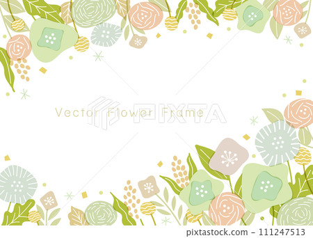 flower design frame 111247513
