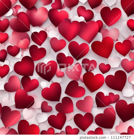 Red hearts bokeh background Red hearts bokeh background 111247727