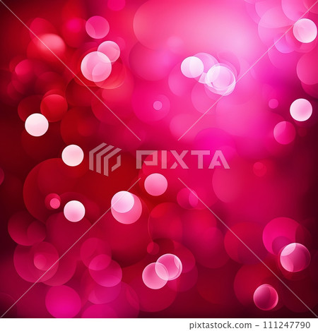 Red and Pink Abstract background with bokeh background 111247790