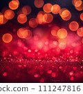 Red and Pink Abstract background with bokeh background 111247816