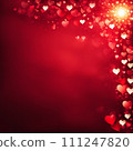 Red and Pink Abstract background with bokeh background 111247820