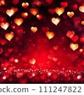 Red and Pink Abstract background with bokeh background 111247822